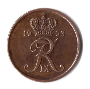 Münzen, Europa, Dänemark, 5 Öre 1963 - Bild 1 von 2