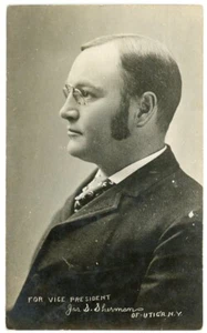 RPPC NY Utica Sherman para Vicepresidente Henry Beach Foto Condado de Oneida - Imagen 1 de 2