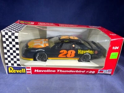 U4-99 DAVEY ALLISON #28 TEXACO HAVOLINE 1991 FORD THUNDERBIRD - REVELL - Image 1 of 4