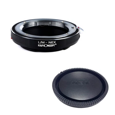 K&F adapter with lens cap for Leica M mount lens to Sony E NEX  a5000  A7II,A7R - Image 1 of 4