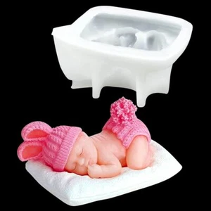 Baby Silicone Fondant Cake Mould Topper Decor Chocolate Candy Soap Baking Mold. - Picture 1 of 10