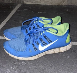  Nike Free 5.0+ Womens Sz 10 Blue & Green Running Sneakers Shoes 580591-430 - Picture 1 of 8
