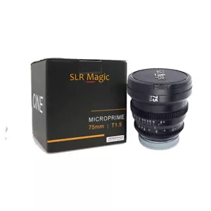 SLR Magic MicroPrime Cine 75mm T1.5 Full Frame Lens for Sony-E Mount , a7m3 - Picture 1 of 6
