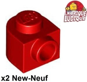 Lego 2X Round Brick 1X1 X2/3 Half Round Side Stud Red 3386 - Picture 1 of 1