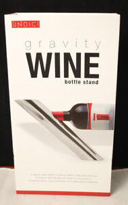 Undici Gravity Wine Bottle Stand Stainless Steel Single Free Standing Holder NEW