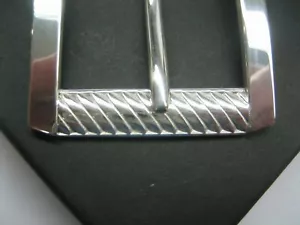 STERLING SILVER 925 BUCKLE AVAILABLE FOR 1" 1-1/8" 1-1/4" 1-3/8" 1-1/2" BELTS - Picture 1 of 9