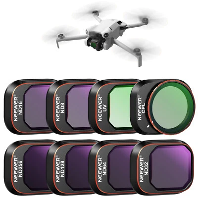 NEEWER 8 Pack UV ND&CPL Filter Set Aluminum Frame Compatible with DJI Mini 4 Pro - Image 1 of 4