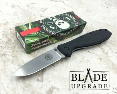 BRK DESIGNED BY ESEE ESEE BRK Zancudo Black D2 Framelock Stonewash Back Folding Pocket Knife R2