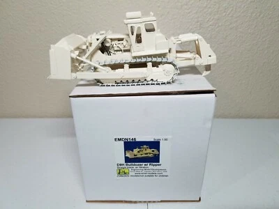 Cat D9H Dozer with Straight Blade, Ripper, Cab - White EMD 1:50 Scale #N146 New - Image 1 of 4