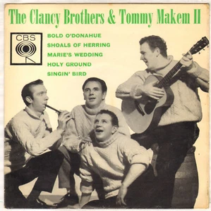 THE CLANCY BROTHERS &TOMMY MAKEM II "BOLD O'DONAHUE" FOLK EP 1963 CBS 20040 - Picture 1 of 4