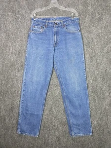 VINTAGE Levis 506 Mens Jeans 34x31 in Taper Fit Blue Denim 100% Cotton Preshrunk - Picture 1 of 14