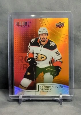 Benoit-Olivier Groulx 2021-22 Allure Rainbow Red/Orange Anaheim Ducks - Image 1 of 2