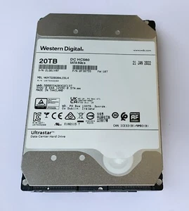WD 20TB Whitelabel Ultrastar DC HC560 3.5" HDD SATA, SE 6Gb/s wie neu must have - Afbeelding 1 van 5