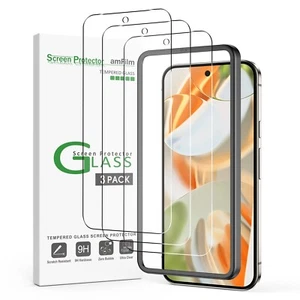 Protector de pantalla amFilm diseñado para Google Pixel 9 Pro/Pixel 9 6,3", paquete de 3 - Imagen 1 de 6