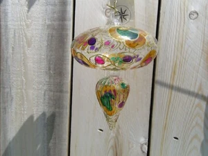 Christopher Radko Emporium Blown Glass Drop Christmas Ornament Italian Italy - Picture 1 of 7