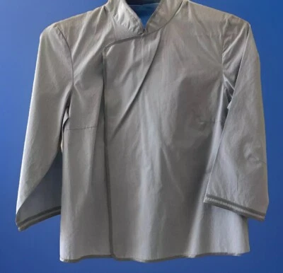 De Colección DKNY Top Cuello Plegable Talla 2 Nuevo Con Etiquetas Estilo Asimétrico Azul Hielo Algodón Nuevo Con Etiquetas Foto 1 de 4