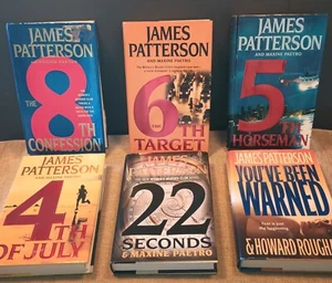 James Patterson Books / drop down list / Hadcover and paperback - Picture 1 of 4