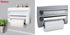 3-in-1 Soporte de Lámina Papel Cocina Dispensador Pared para Rollos - Imagen 1 de 5
