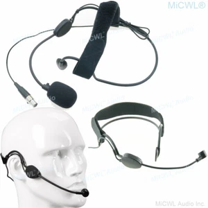 Big Dynamic Headset Microphone for Shure BeltPack Transmitter TA4F 4Pin mini XLR - Picture 1 of 5