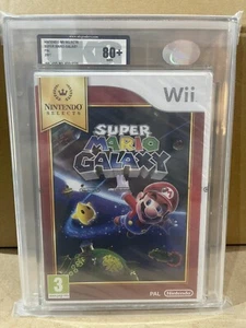 Nintendo Wii Super Mario Galaxy UKG Graded 80+ NM+ 2007 New Sealed - Picture 1 of 4