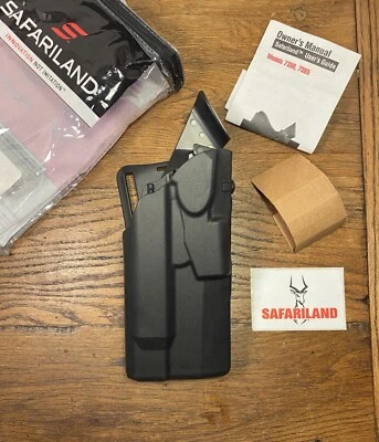 Safariland 7390 ALS Level I RH Black Duty Holster: SIG P320 Full Size with LIGHT - Image 1 of 4
