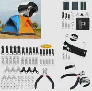 85Pcs Fix A Zipper Removable Zip Slider Rescue Instant Repair Kit Replacement** - Picture 1 of 23
