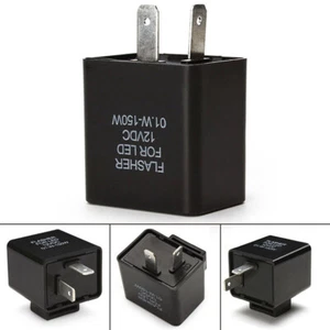 Intermitente LED ajustable para motocicleta 12V 2 pines relé intermitente indicador de señal de giro - Imagen 1 de 12
