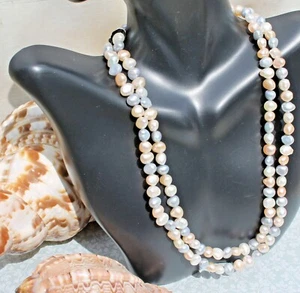 Collar de perlas de agua dulce cultivadas HONORRA 16"" ¡ENVÍO GRATUITO! - Imagen 1 de 6