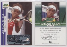 2013 Ace Authentic Grand Slam Purple /15 Angela Haynes #BA-AH2 Auto