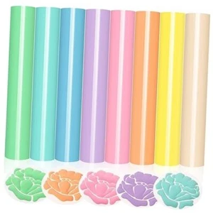 Puff Vinyl Heat Transfer,Pastel 3D Puff HTV Heat 12''x10'' Pastel Puff Pack-A - Picture 1 of 7