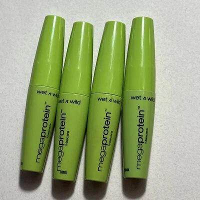 4x Wet n Wild Mega Protein Mascara Lash Conditioning #C137 Very Black - Image 1 of 4