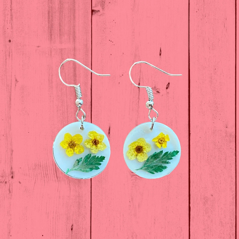 Orecchini Da Donna Pendenti Fiori Ultima Moda - Immagine 1 di 1