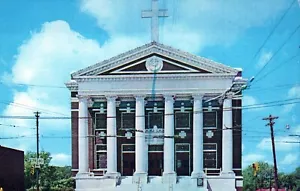Postal de la calle Shreveport Louisiana Primera Iglesia Metodista Jefe de Texas - Imagen 1 de 2