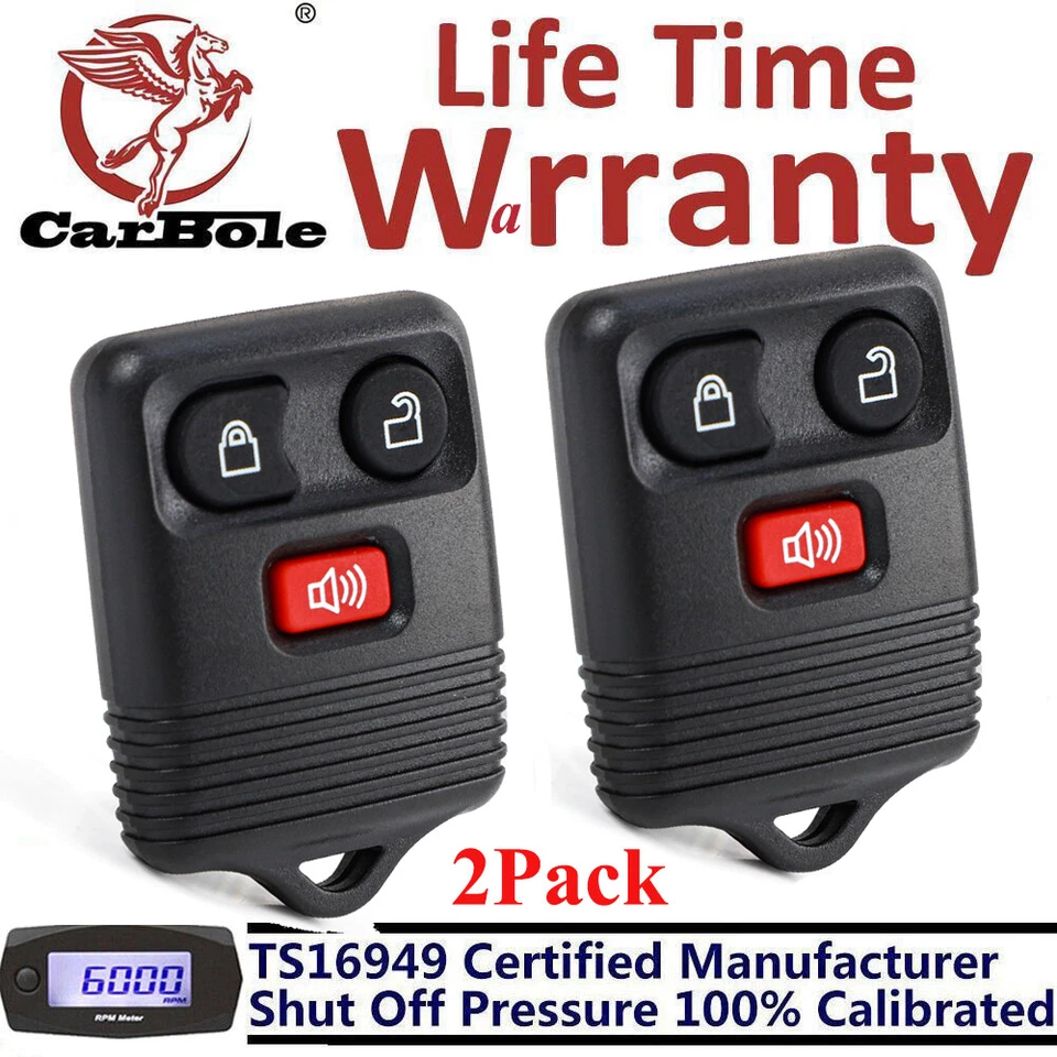 Set of 2 Keyless Entry Remote Control Car Key Fob Fit Ford Expedition F-150 F350 - Imagem 1 de 4