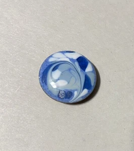 Marcatore palline da golf, copertura a scatto, copertura bottoni, smalto su rame, blu, bianco, grigio - Foto 1 di 3