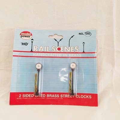 Model Power cod 598 Set 2 orologi da stazione con illuminazione nuovo - Immagine 1 di 3