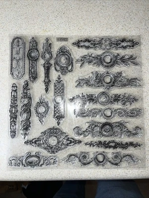 Iron Orchid Design Backplates Decor Stamp - Image 1 of 2