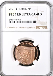 2020 2p Two Pence NGC Proof PF69 Großbritannien Münze UK - Bild 1 von 2