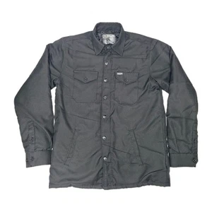 Dixxon Flannel Co Outlaw Jacket Coat Lined Full Zip Snap Button Black Work Small - Picture 1 of 14