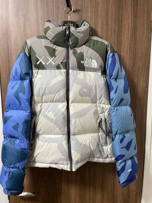 KAWS x The North Face Retro 1996 Nuptse Jacket KW Moonlight Ivory Size S - Image 1 of 4