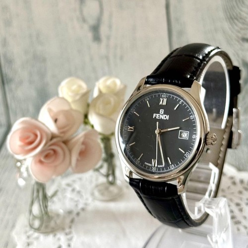 Batteria sostituita. Orologio Uomo Fendi 210G Nero