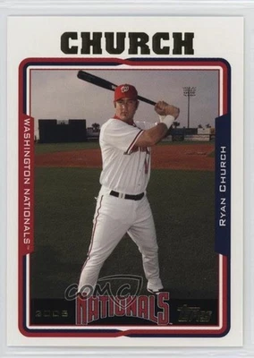 2005 Topps Washington Nationals Box Set Ryan Church #35 - Image 1 of 2