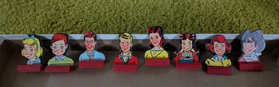 Vintage Milton Bradley Go to the Head of the Class Replacement 8 Pieces 1955  - Image 1 of 3