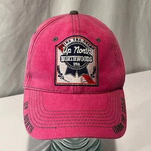 PBR Pink Baseball Cap Up North Living / The Dream Northwoods USA - Bild 1 von 14