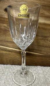 Oneida Capri 24% Lead Crystal Single Wine Stem Glass 7 1/4" Tall Italy - Picture 1 of 5