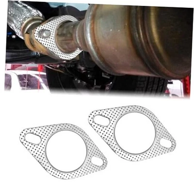 2 PCS Car Exhaust Gasket 2.5" 2-Bolt Standard Exhaust Manifold Gasket, Car  Foto 1 de 4
