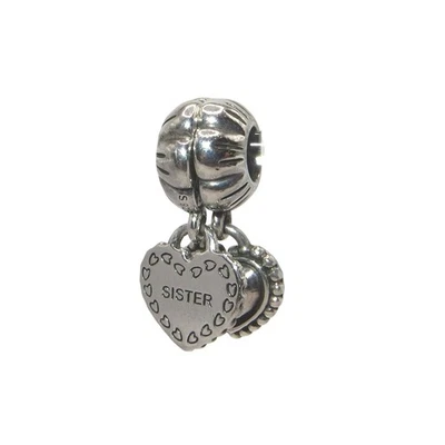 Berloque Pandora Special Sister 2 peças prata esterlina 791383 - Imagem 1 de 4