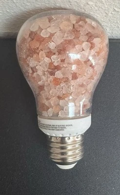 H1651b Natural Salt Bulb Night Light Amber Orange 7 Watts WORKING - Image 1 of 4