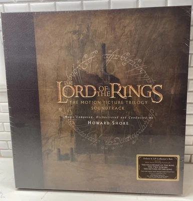 The Lord of the Rings Motion Picture Trilogy Soundtrack Deluxe 6xLP Vinyl Boxset - Image 1 of 4