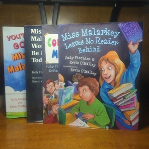 Miss Malarkey Series 4 Childrens Picture Books Lot Judy Finchler Kevin O’Malley - Imagen 1 de 8